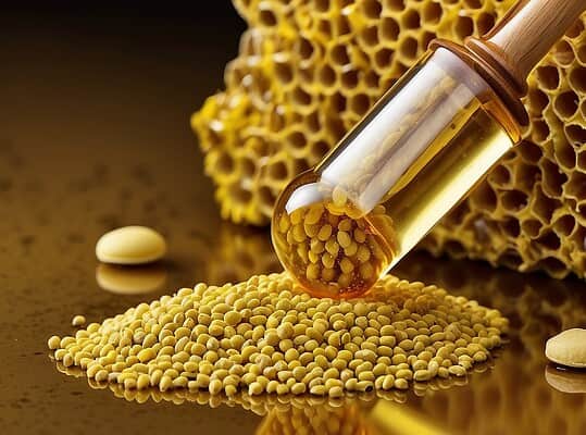 Preparation of honey-effervescent tablets from bee pollen extracts