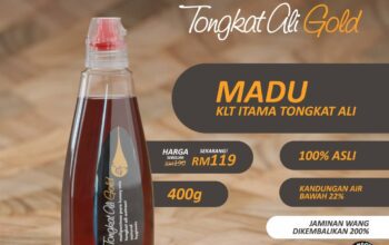 Madu Kelulut Itama + Tongkat Ali , 400 gram
