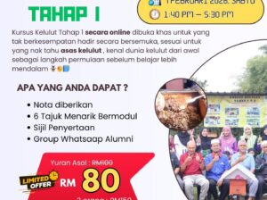 🌿 Kursus Kelulut Tahap 1 (Online) 🐝