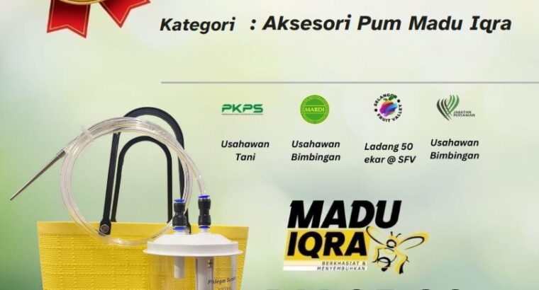 SET AKSESORI PAM MADU IQRA – TUAI MADU LEBIH MUDAH