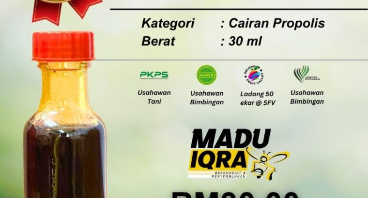 🔥 Pemikat Ratu – Cecair Propolis 30ml 🔥