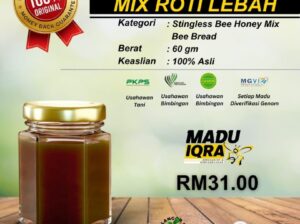 🍯 Madu Kelulut Mix Roti Lebah 60g – Kecil Tapi Pe