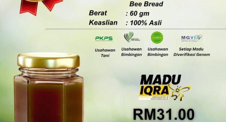 🍯 Madu Kelulut Mix Roti Lebah 60g – Kecil Tapi Pe