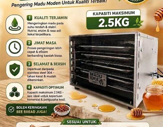 iHD1 – Mesin Pengurangan Air Madu Untuk Usahawan K