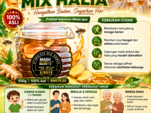 MADU KELULUT MIX HALIA 550g