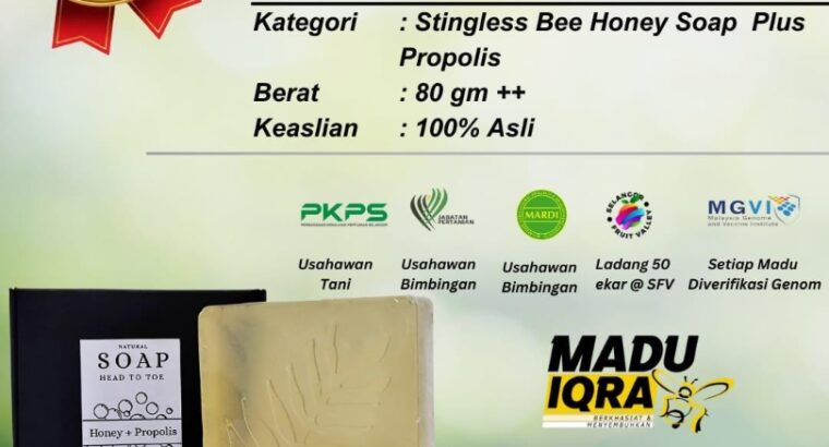 Sabun Madu Plus Propolis — Bersih, Segar & Lembut