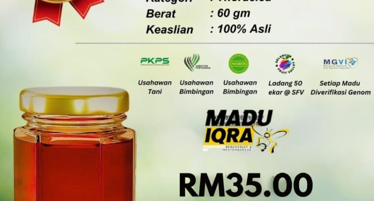 🍯 Madu Kelulut Thoracica 60g – Saiz Kecil