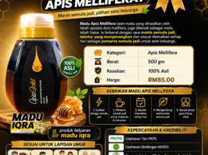 🍯 Madu Apis Mellifera 500g – Madu Asli Pilihan