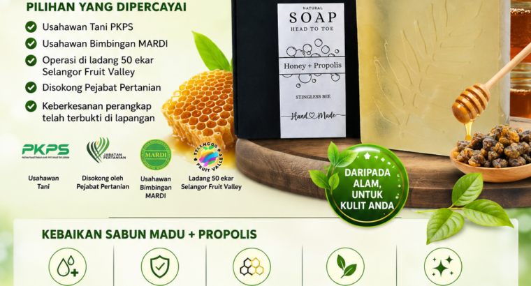 Sabun Madu Plus Propolis — Bersih, Segar & Lembut