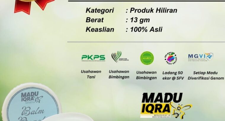 🌿 BALM PROPOLIS MADU IQRA – 13 g