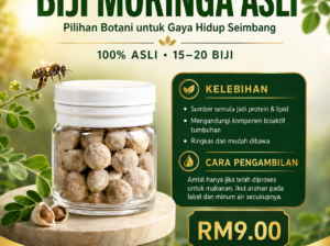 🌿 BIJI MORINGA ASLI — KECIL BIJINYA, BESAR NILAI