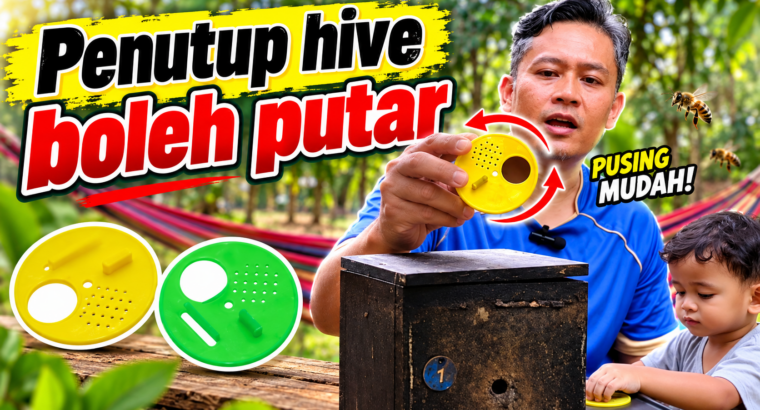 Penutup Pintu Plastic Hive Kelulut Bulatan – 6.8cm