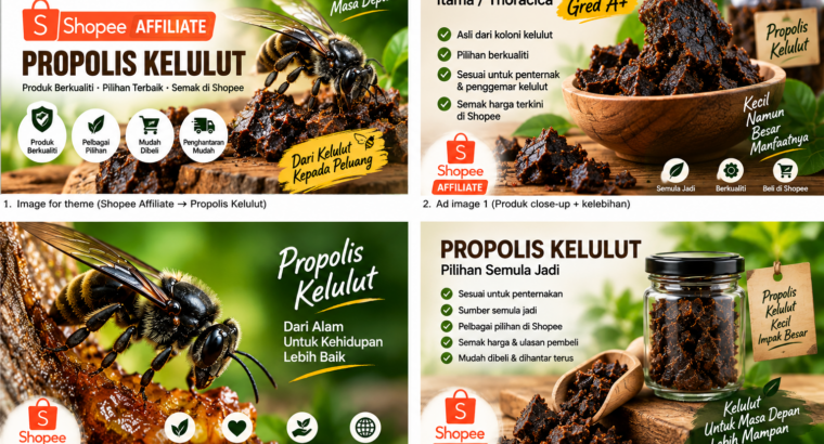 Propolis Kelulut Itama / Thoracica Gred A+