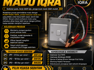 PUMP MADU IQRA – SEDUTAN PANTAS, KERJA LEBIH LANCA
